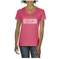 thumbnail image 1 of IWPF - Women's T-Shirt V-Neck Short Sleeve, up to Women Size 3XL - Soccer With Ball, 1 of 5
