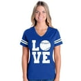 thumbnail image 1 of IWPF - Womens Football Fine Jersey T-shirts - Baseball, 1 of 5
