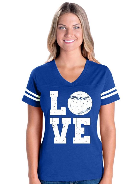 - Womens Football Fine Jersey T-shirts - Baseball