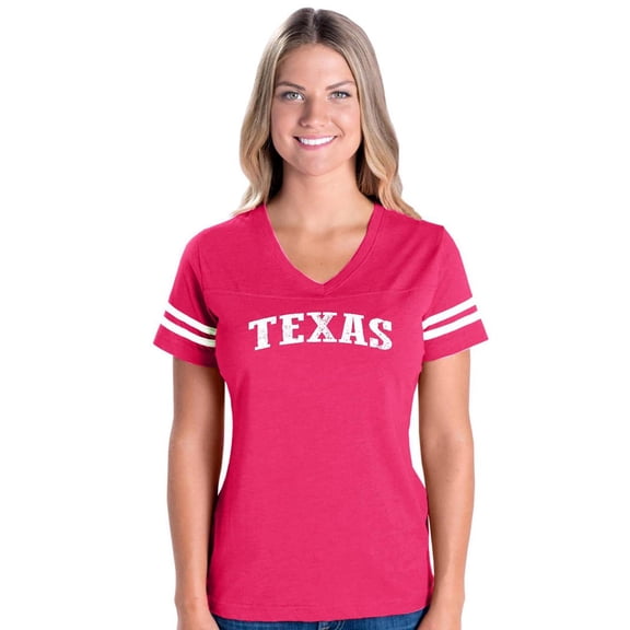 IWPF - Womens Football Fine Jersey T-shirts - Texas