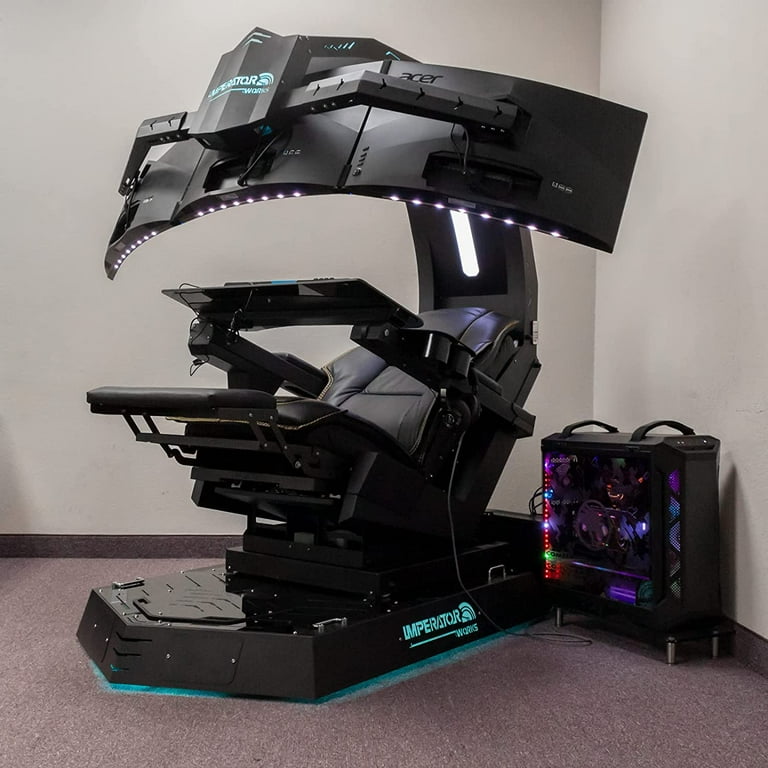 Computer chair online with monitor mount