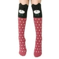 thumbnail image 1 of IWRICH 6 Pairs Knee High Socks Gift Long Crazy Silly Tall Funny Boot Cute Animal Fun Socks Watermelon Red, 1 of 4
