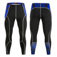 thumbnail image 1 of IWRICH Compression Pants for Men Running Tights Gym Yoga Leggings for Athletic Workout Blue S, 1 of 4