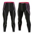 thumbnail image 1 of IWRICH Compression Pants for Men Running Tights Gym Yoga Leggings for Athletic Workout Pink XXL, 1 of 1