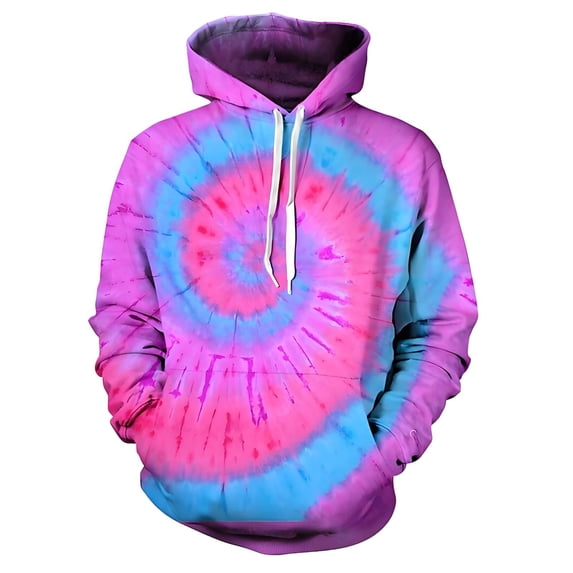 IWRICH Cool 3D Printed Hoodies Men's Plus Size Sweatshirt Stretch Pullover Hoodie Loose Fit Casual Tee Shirts 04-Purple XL