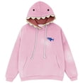 thumbnail image 1 of IWRICH Cute Animal Hoodies for Women Men Long Sleeve Hooded Sweatshirts Long Sleeve Casual Fashion Pullover Tops Pink L, 1 of 4