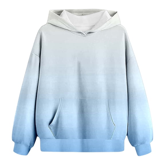 IWRICH Cute Hoodies for Teen Girls Trendy Preppy Hooded Sweatshirts Oversized Long Sleeve Shirts Gradient Clothes for Girls G 110