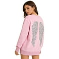 thumbnail image 1 of IWRICH Cute Hoodies for Women Rhinestone Angel Sweatshirts 20s Fashion Casual Tees Pink XL, 1 of 7