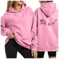 thumbnail image 1 of IWRICH Cute Sea Turtle Hoodies for Women Oversized Ocean Hoodie Graphic Sweatshirts Casual Pullover Tops Pink M, 1 of 4