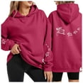 thumbnail image 1 of IWRICH Cute Sea Turtle Hoodies for Women Oversized Ocean Hoodie Graphic Sweatshirts Casual Pullover Tops Red M, 1 of 4
