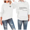 thumbnail image 1 of IWRICH Dear Person Behind Me Hoodie for Men Women Sweatshirt with Words on Back Casual Long Sleeve Tops White XL, 1 of 4