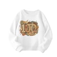 thumbnail image 1 of IWRICH Girls and Boys I Survive 100 Days of School Pullover Sweatshirts Cute Funny Graphic Printed Tops Long Sleeve Crew Neck Tees,Size 3-14 Years White 160, 1 of 4