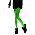 thumbnail image 1 of IWRICH Glow in the Dark Fishnets Stockings for Women High Waist Tights for Party Brick Red, 1 of 5