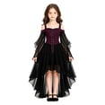 thumbnail image 1 of IWRICH Halloween Dress for Girls Witch Mesh Gothic Fall Maxi Dress off Shoulder Halloween Party Dresses, 1 of 8