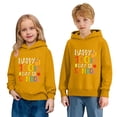 thumbnail image 1 of IWRICH Happy 100th Days of School Hoodies for Boys Girls Long Sleeve Lined Hooded Sweatshirts Cute Tops,Size 2-14 Years Yellow 160, 1 of 7