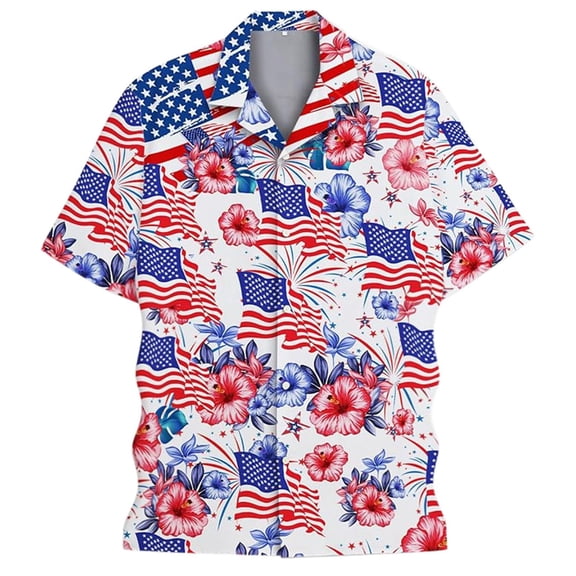 IWRICH Hawaiian Shirts for Men Women Sasquatch Summer Beach Button down Short Sleeve Tops Casual Fashion V Neck T Shirts 01-Red XL