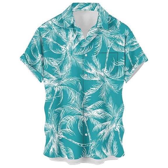 IWRICH Hawaiian Shirts for Men Women Sasquatch Summer Beach Button down Short Sleeve Tops Casual Fashion V Neck T Shirts 03-Sky Blue XXL