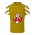 thumbnail image 1 of IWRICH Mardi Gras Polo Shirts for Men Plus Size Carnival T Shirts Button up Summer Short Sleeve Strip Sleeve Tees Gold M, 1 of 3