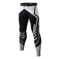 thumbnail image 1 of IWRICH Men's Compression Pants Running Tights Gym Yoga Leggings for Athletic Workout White M, 1 of 3