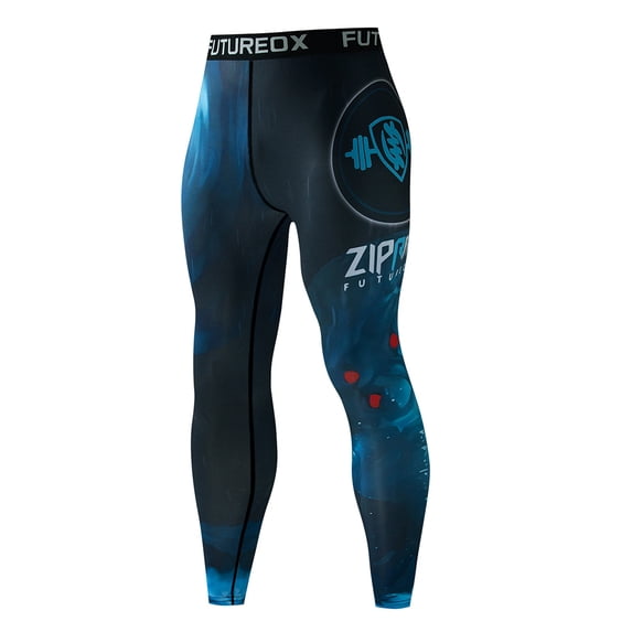 IWRICH Men's Compression Pants Workout Tights Leggings Base Layer Boxing Running Athletic Tights 01-Black XL