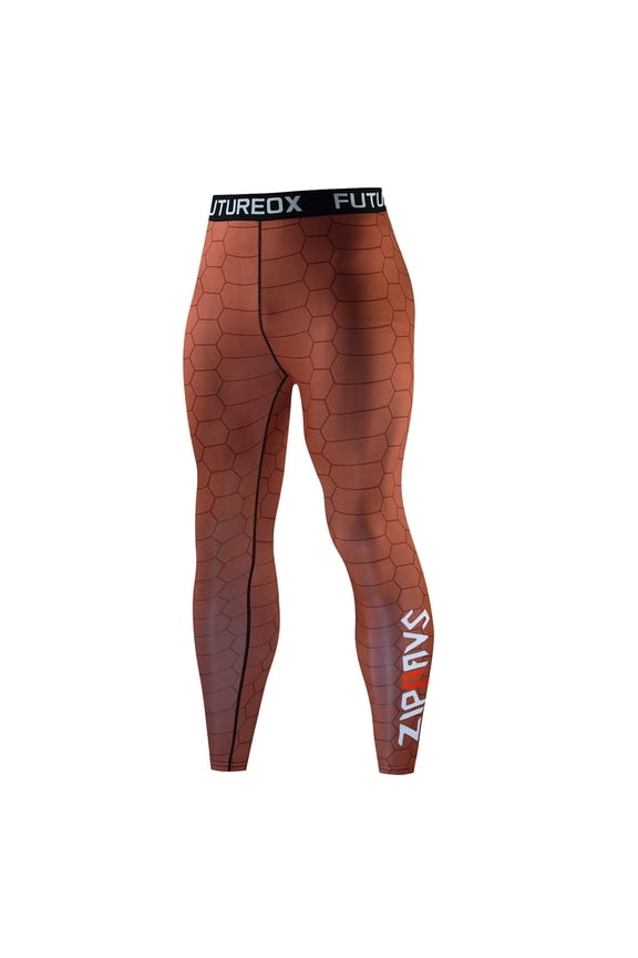 Men's Compression Pants Workout Tights Leggings Base Layer Boxing Running Athletic Tights 03-Coffee XXXL