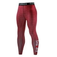 thumbnail image 1 of IWRICH Men's Compression Pants Workout Tights Leggings Base Layer Boxing Running Athletic Tights 04-Red XL, 1 of 5