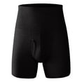 thumbnail image 1 of IWRICH Men's Compression Tummy Control Shorts High Waist Slimming Underwear Basic Soft Boxer Briefs Black XL, 1 of 2