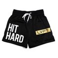 thumbnail image 1 of IWRICH Men's Graphic Cool Shorts Drawstring Waist Basketball Athletic Gym Shorts with Pockets Gold L, 1 of 5