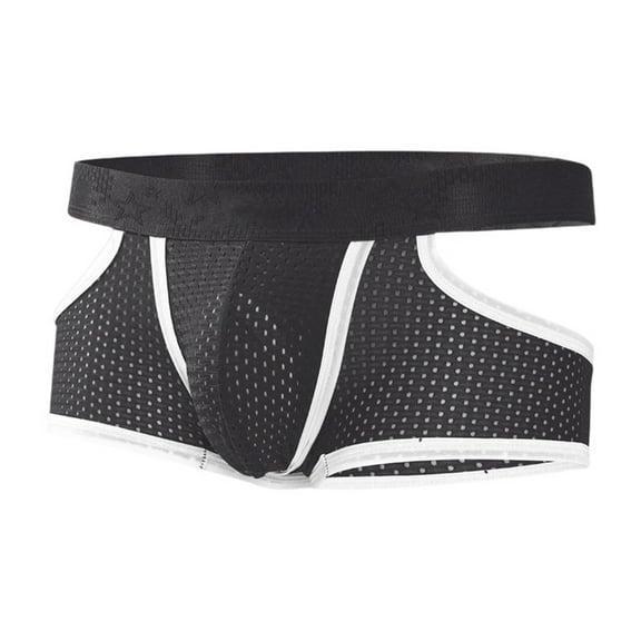 IWRICH Men's Ice Silk Separable Underwear Boxer Shorts Breathable Mesh Thin Sports Underwear Grey XXXL