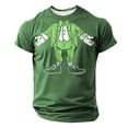 thumbnail image 1 of IWRICH Men's Leprechaun Body Plus Size T Shirt Funny St. Patrick's Day Irish Tee Short Sleeve Casual Slim Fit Tops Green XS, 1 of 4