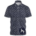 thumbnail image 1 of IWRICH Men's Oversize Graphic Printed Short Sleeve Polo Shirts Button up Plus Size T Shirts Fashion Casual Summer Tees 08-Black XXXXL, 1 of 2