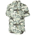 thumbnail image 1 of IWRICH Men's Plus Size Hawaiian Shirts Sasquatch Summer Beach Button down Short Sleeve Tees Casual Graphic Printed V Neck T Shirts 09-Light Green XXL, 1 of 1