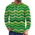 thumbnail image 1 of IWRICH Men's Shamrock Printed Hoodies St. Patrick's Hooded Sweatshirts Casual Fall Tees with Pocket 01-Green XL, 1 of 4