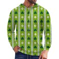 thumbnail image 1 of IWRICH Men's Shamrock Printed Hoodies St. Patrick's Hooded Sweatshirts Casual Fall Tees with Pocket 05-Army Green XL, 1 of 4