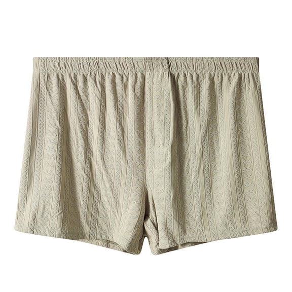 IWRICH Men's Soft Jacquard Underwear Boxer Briefs Breathable Moisture Wicking Underwear Green XL