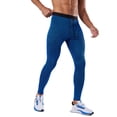 thumbnail image 1 of IWRICH Men's Striped Tights Compression Pants Workout Running Gym Legging Pants BU1 XXL, 1 of 8