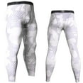 thumbnail image 1 of IWRICH Men's Tight Sportswear Gym Workout Running Leggings Camo Sports Workout Pants 01-White S, 1 of 9