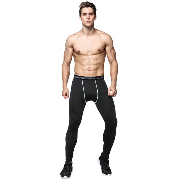 IWRICH Men's Tight Sportswear Gym Workout Running Leggings Camo Sports Workout Pants 04-Grey M
