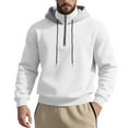 thumbnail image 1 of IWRICH Mens Casual Cotton Hoodies Drawstring Quarter Zip Pullover Sweatshirts XL, 1 of 8