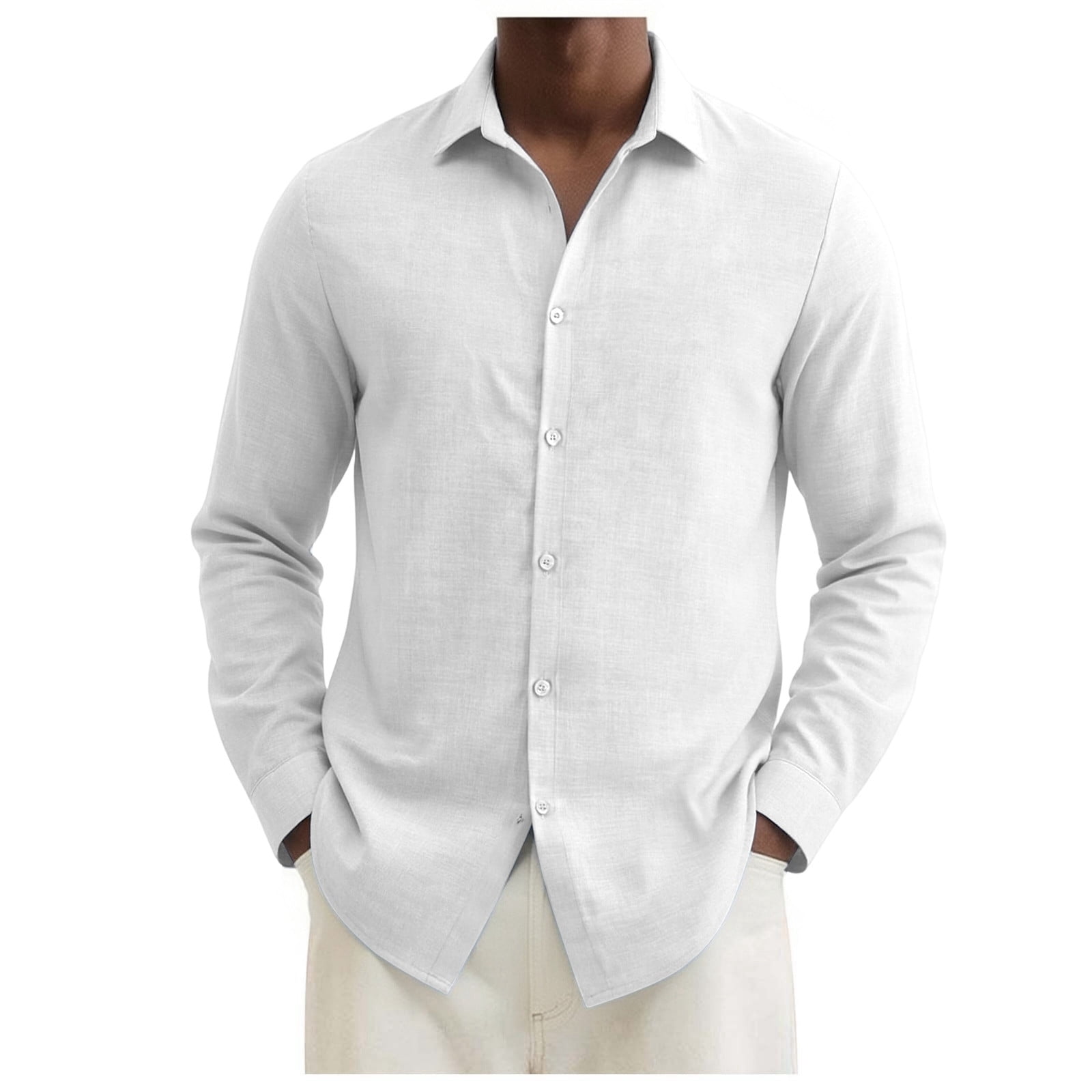IWRICH Mens Dress Shirts Wrinkle Free Stretch Button down Shirt Casual ...