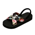 thumbnail image 1 of IWRICH Platform Sandals for Women Summer Casual Bohemian Sandals Beach Vacations Open Toe Sandals with Elastic Ankle Straps Black 8, 1 of 8
