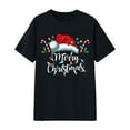 thumbnail image 1 of IWRICH Plus Size Christmas Tree Tshirt for Women Merry Christmas Graphic Tee Merry and Bright Short Sleeve Tops Black M, 1 of 4