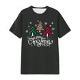 thumbnail image 1 of IWRICH Plus Size Christmas Tree Tshirt for Women Merry Christmas Graphic Tee Merry and Bright Short Sleeve Tops Dark Gray XL, 1 of 3