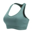 thumbnail image 1 of IWRICH Sports Bras for Women High Support Moulded Cup High Impact Bras Racerback Workout Running Yoga Bra Green L, 1 of 2