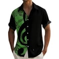 thumbnail image 1 of IWRICH Summer Shirts for Men Print Short Sleeve Regular Fit Hawaiian Casual Button down Beach Shirts Light Green XXXXL, 1 of 4