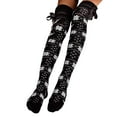 thumbnail image 1 of IWRICH Thigh High Socks for Women Cable Knit over the Knee Boot Socks Long Warm Leg Warmers Winter Black, 1 of 4