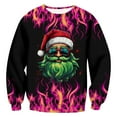 thumbnail image 1 of IWRICH Christmas Sweatshirts for Men 2025 3D Printed Funny Graphic Long Sleeve T-Shirt Crewneck Hoodless Winter Clothes 6-Black XL, 1 of 5