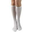thumbnail image 1 of IWRICH Women's Lace Socks Knee High Socks Black White Fishnet Mesh Stockings White, 1 of 3