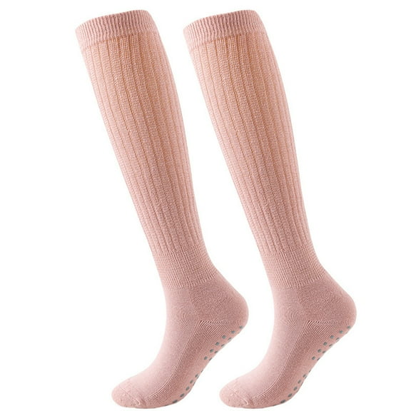 IWRICH Women's Leg Warmers Super Soft Scrunch Knee High Boot Socks for Sports Yoga Daily Wear Pink