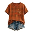 thumbnail image 1 of IWRICH Women's Maple Leaf Printed Short Sleeve T Shirts Casual Loose Fit Crew Neck Tops Fall Stylish Tees, 1 of 4